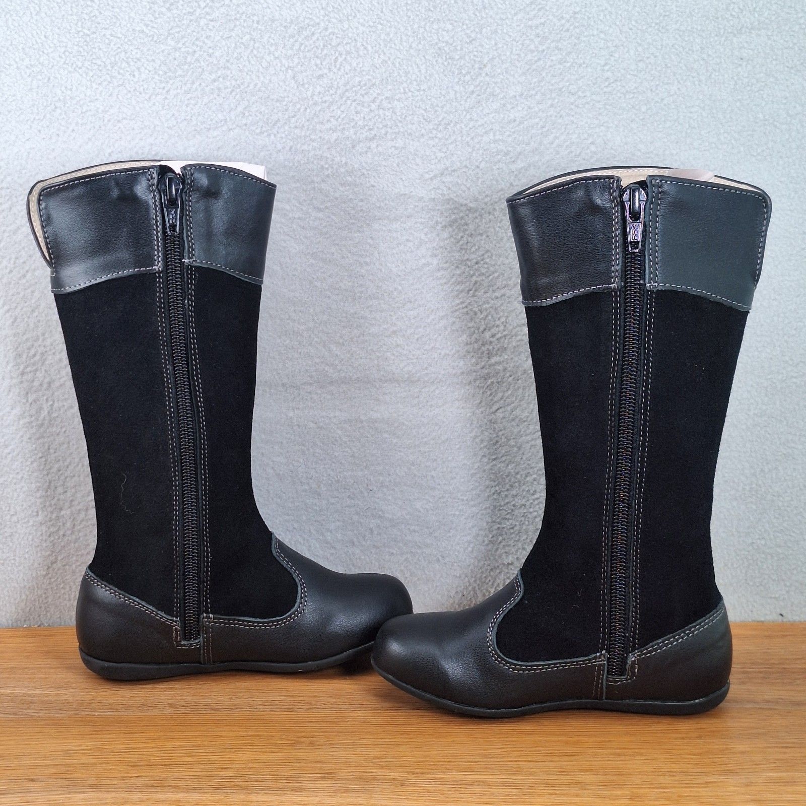 See Kai Run Alyssa Toddler Girls 9.5 Tall Riding Boots Black Snowflake — image 5 of 8
